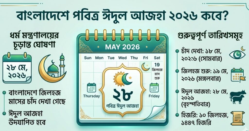 ঈদুল আজহা ২০২৬ কবে