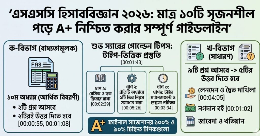 এসএসসি হিসাববিজ্ঞান সাজেশন ২০২৬