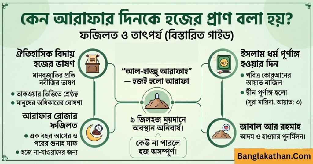 কেন আরাফার দিনকে হজের প্রাণ বলা হয়