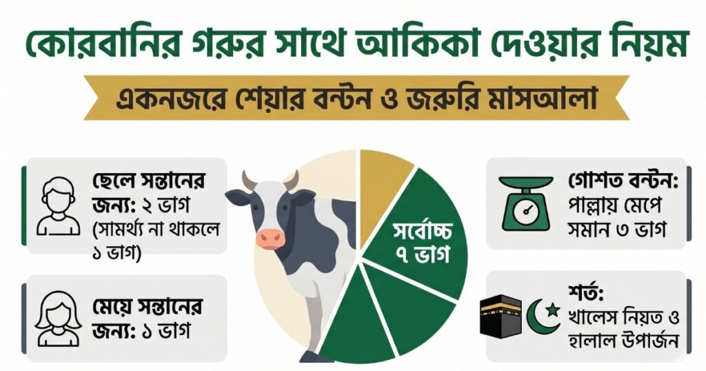 কোরবানির গরুর সাথে আকিকা দেওয়ার নিয়ম
