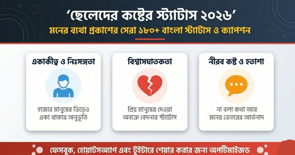 ছেলেদের কষ্টের স্ট্যাটাস
