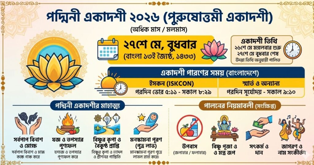 পদ্মিনী একাদশী ২০২৬