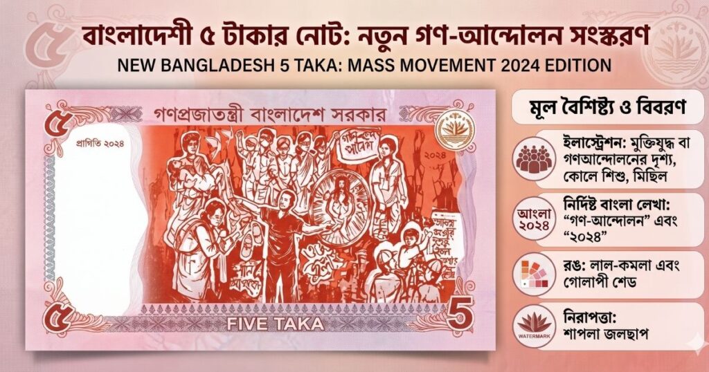 বাংলাদেশী ৫ টাকার নোট ২০২৬