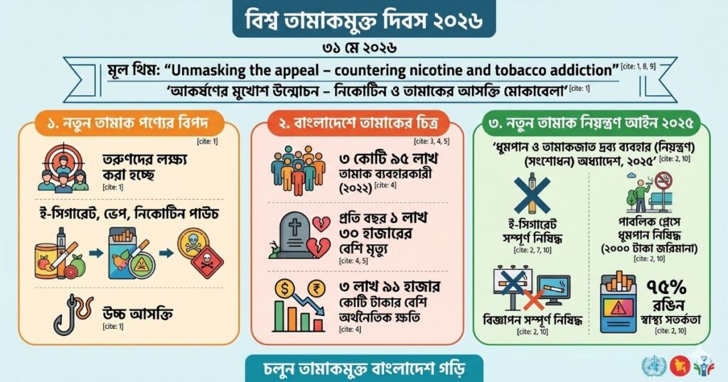 বিশ্ব তামাকমুক্ত দিবস ২০২৬