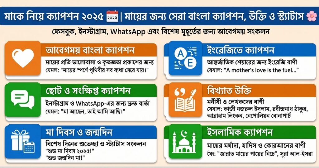 মাকে নিয়ে ক্যাপশন ২০২৬