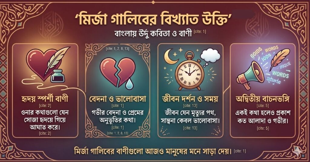 মির্জা গালিবের বিখ্যাত উক্তি