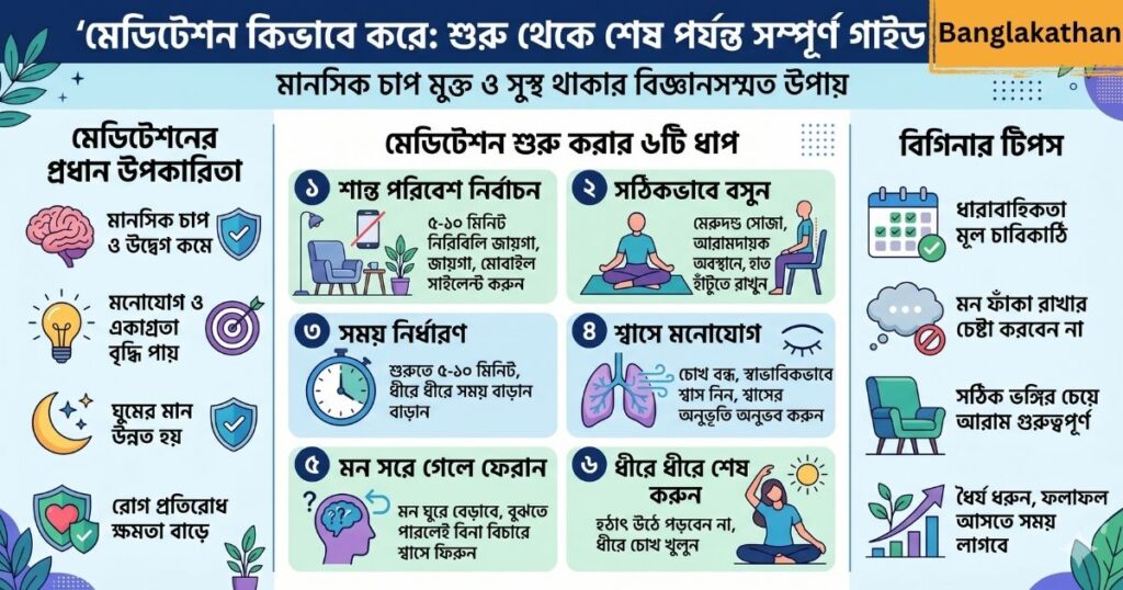 মেডিটেশন কিভাবে করে