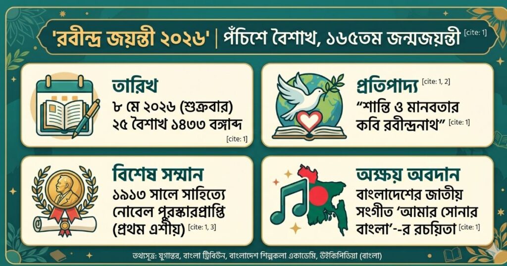 রবীন্দ্র জয়ন্তী ২০২৬