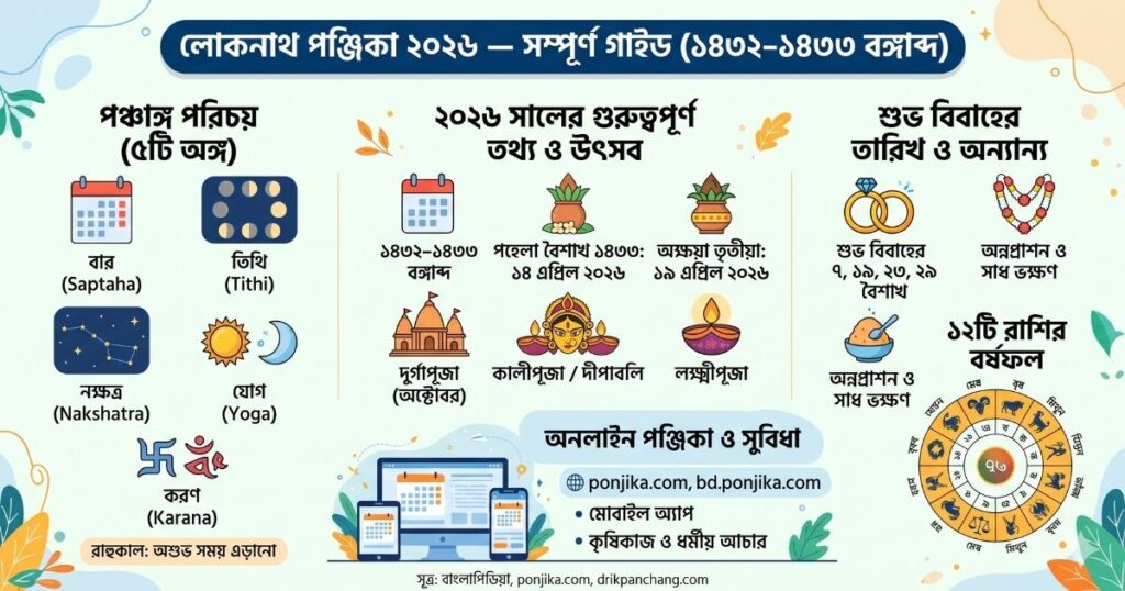 লোকনাথ পঞ্জিকা ২০২৬