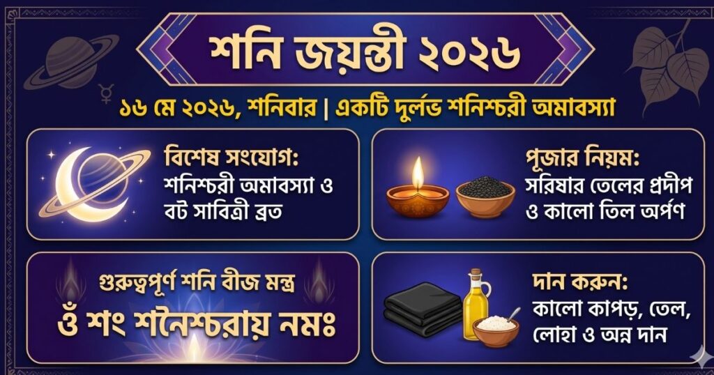শনি জয়ন্তী ২০২৬