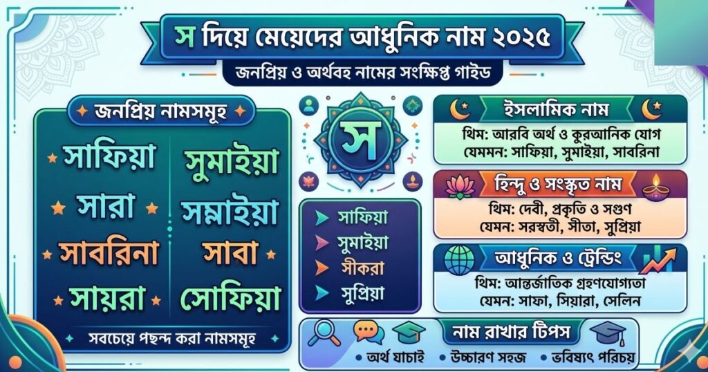 স দিয়ে মেয়েদের আধুনিক নাম