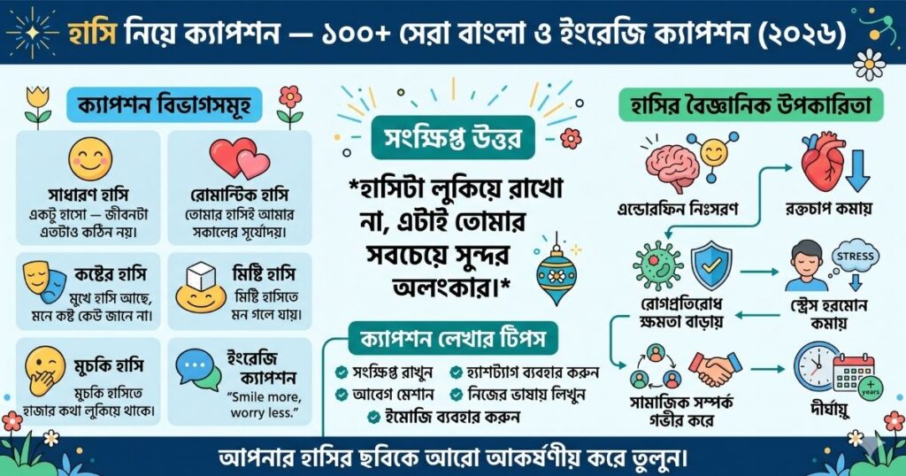 হাসি নিয়ে ক্যাপশন