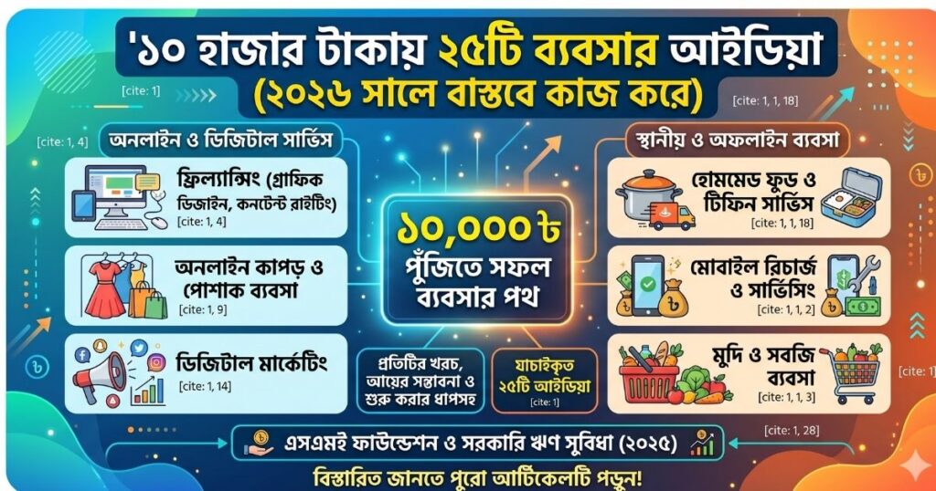 ১০ হাজার টাকায় ২৫টি ব্যবসার আইডিয়া