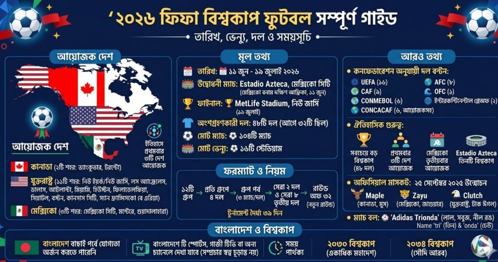 ২০২৬ বিশ্বকাপ ফুটবল কোন মহাদেশে হবে