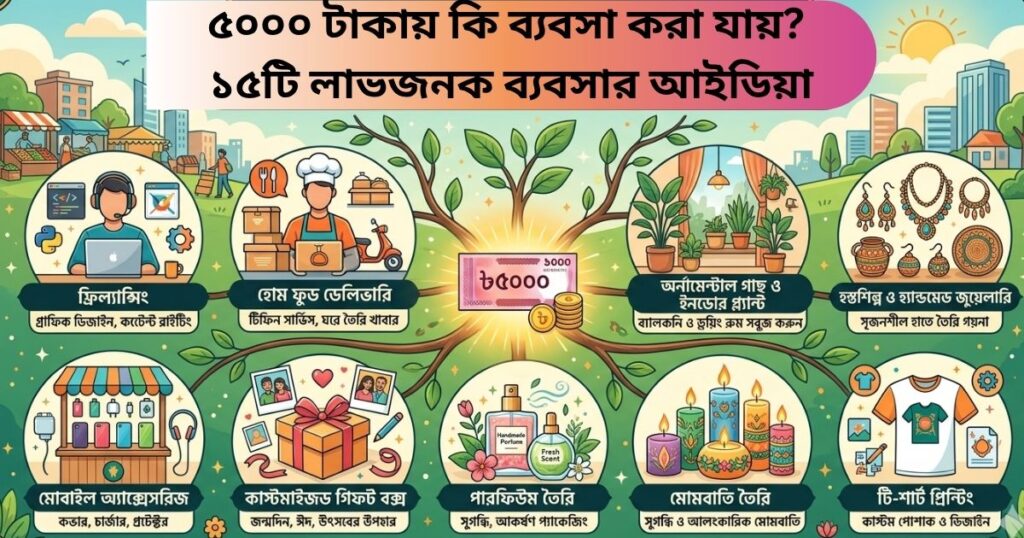 ৫০০০ টাকায় কি ব্যবসা করা যায় ১৫টি লাভজনক ব্যবসার আইডিয়া