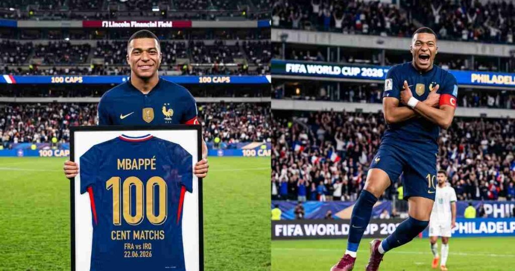 Kylian Mbappé's 100th Cap Goals
