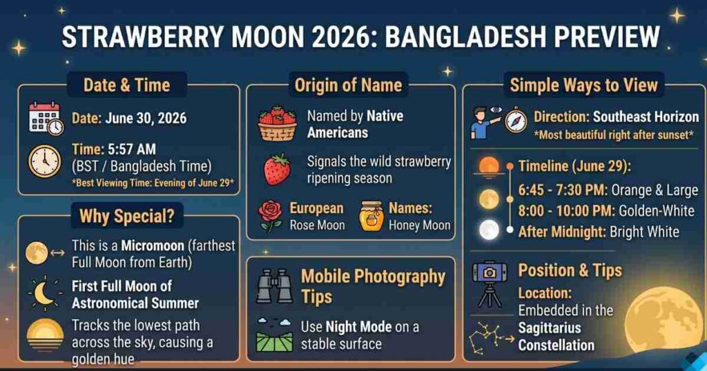 Strawberry Moon 2026 in Bangladesh