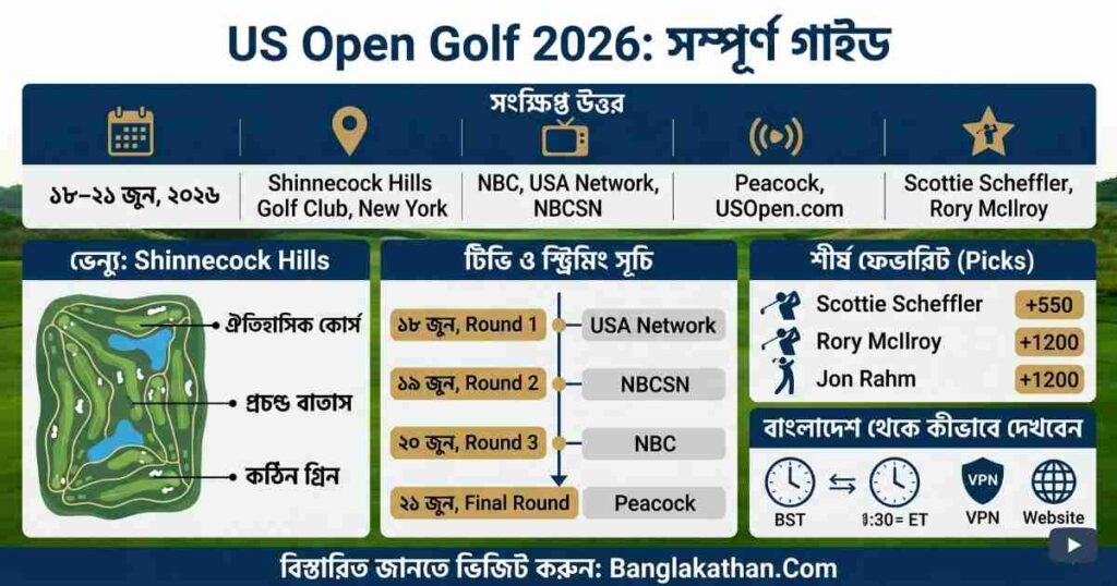US Open Golf 2026