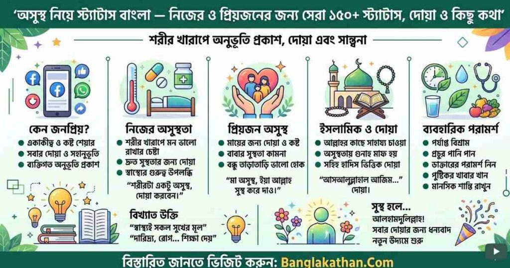 অসুস্থ নিয়ে স্ট্যাটাস বাংলা
