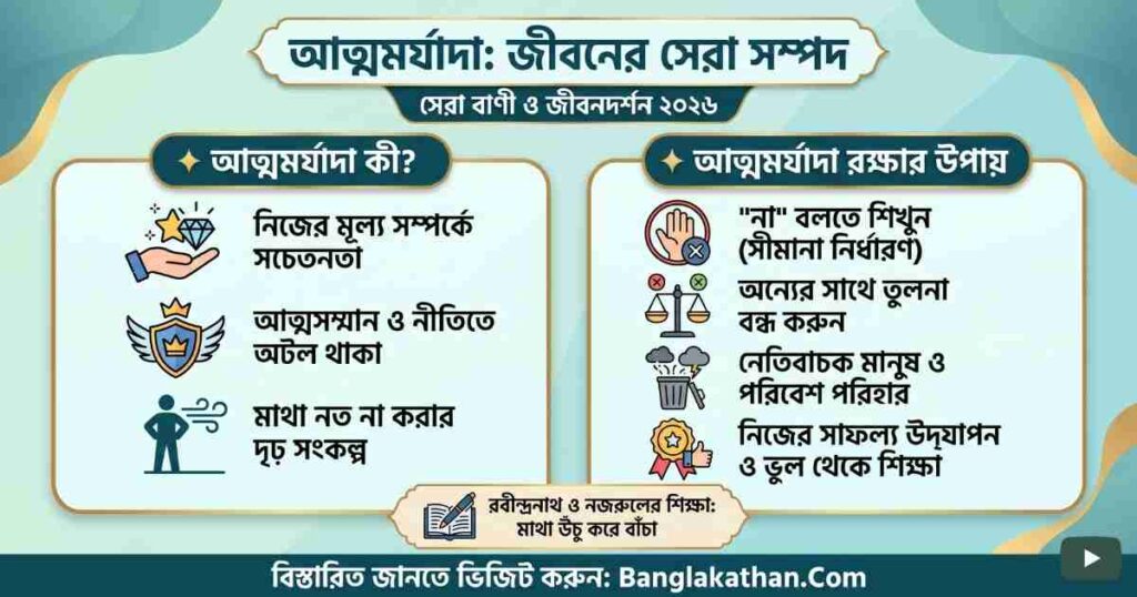 আত্মমর্যাদা নিয়ে উক্তি