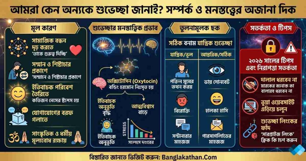 আমরা কেন অন্যকে শুভেচ্ছা জানাই
