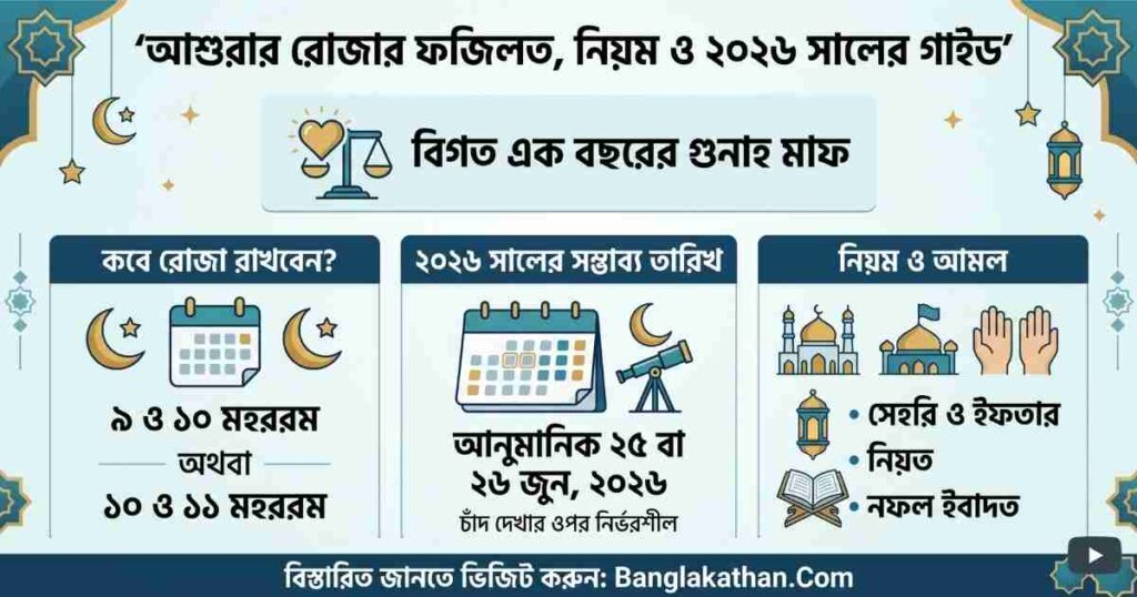 আশুরার রোজার ফজিলত, নিয়ম, নিয়ত ও হাদিস