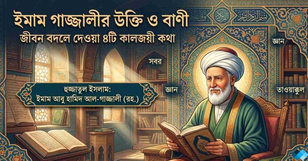 ইমাম গাজ্জালীর উক্তি ও বাণী