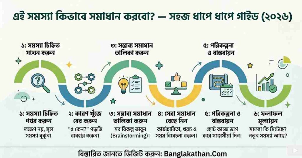 এই সমস্যা কিভাবে সমাধান করবো