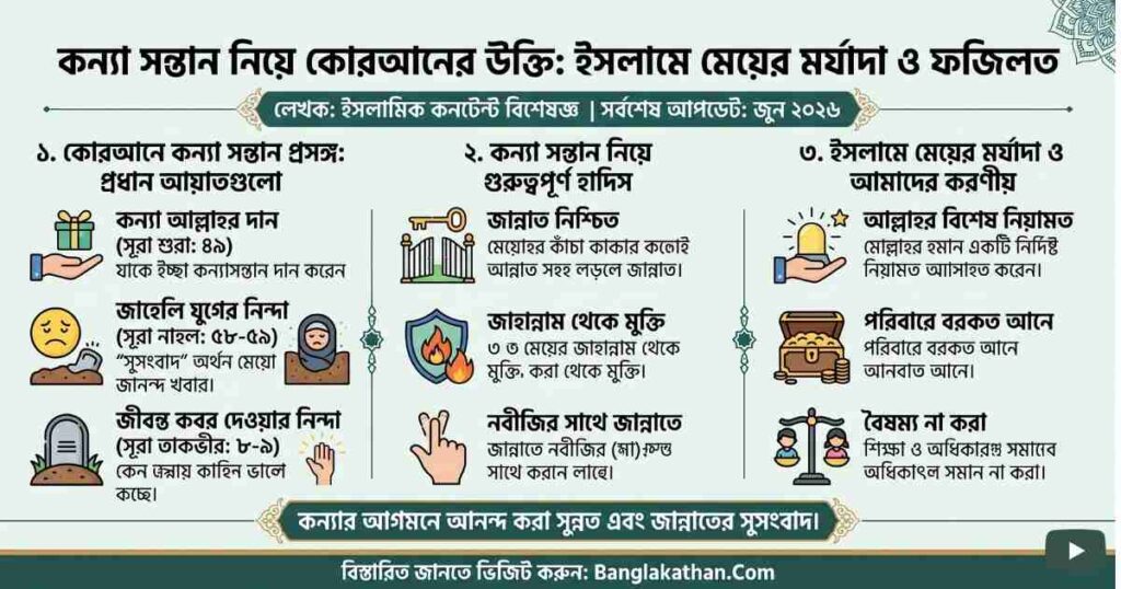 কন্যা সন্তান নিয়ে কোরআনের উক্তি