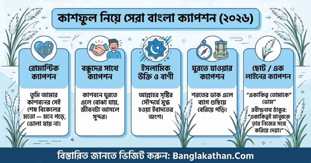 কাশফুল নিয়ে ক্যাপশন