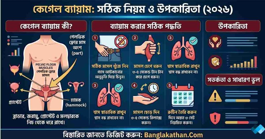 কেগেল ব্যায়াম কিভাবে করে
