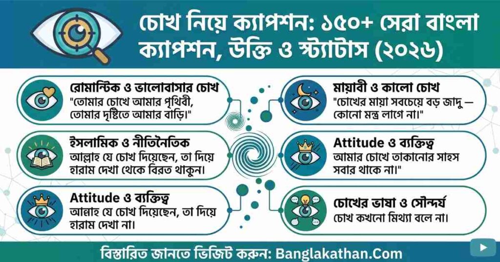 চোখ নিয়ে ক্যাপশন