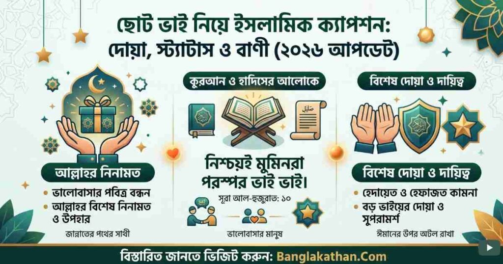 ছোট ভাই নিয়ে ইসলামিক ক্যাপশন