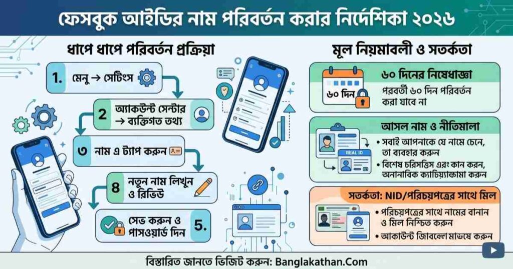 ফেসবুক আইডির নাম কিভাবে চেঞ্জ করব