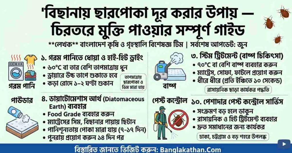 বিছানায় ছারপোকা দূর করার উপায়