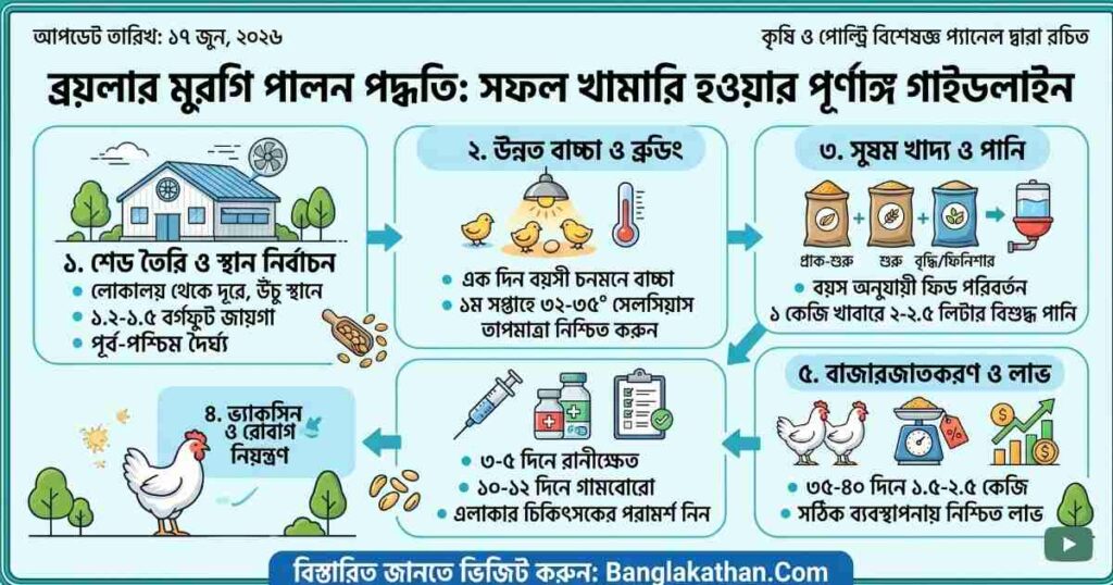 ব্রয়লার মুরগি পালন পদ্ধতি A-Z