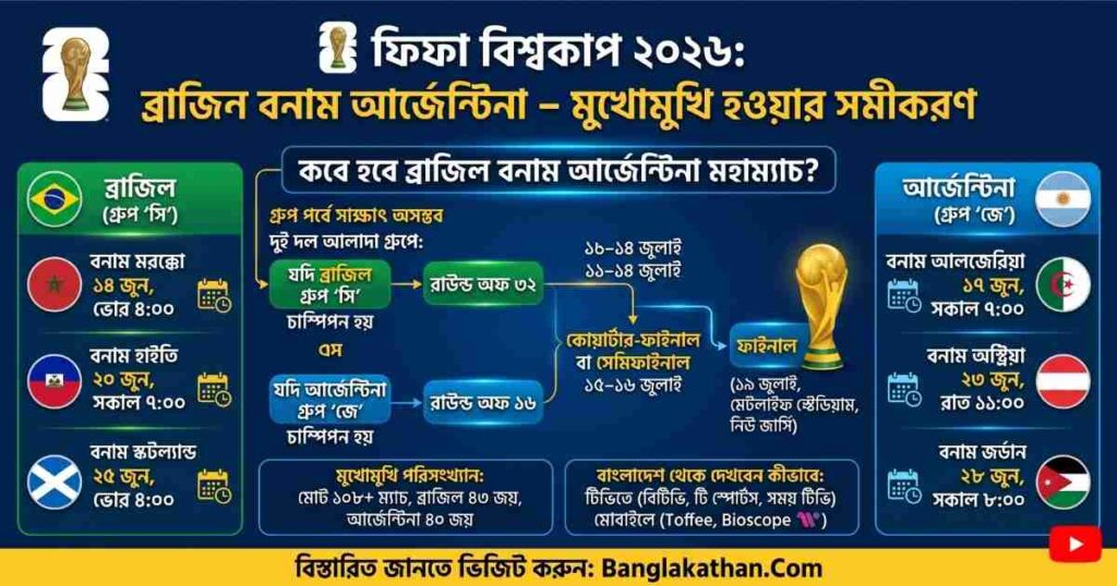 ব্রাজিল বনাম আর্জেন্টিনা খেলা