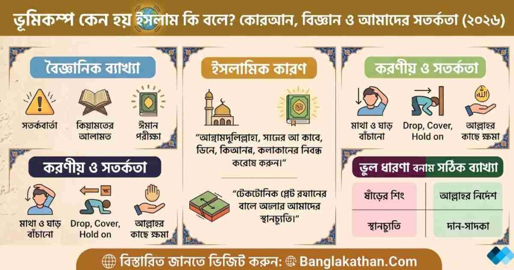 ভূমিকম্প কেন হয় ইসলাম কি বলে