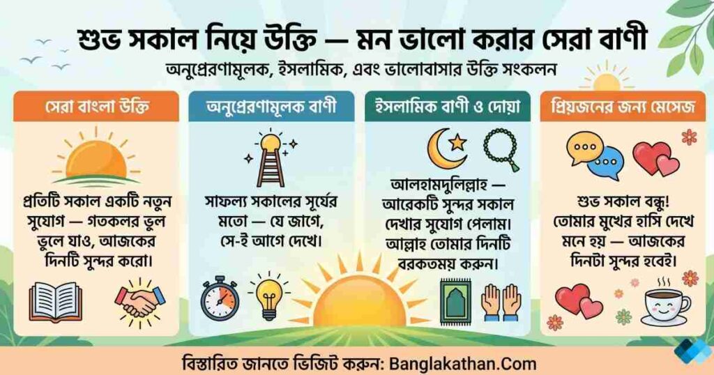 শুভ সকাল নিয়ে উক্তি