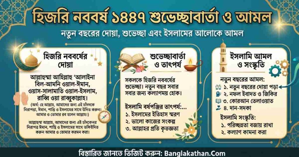 হিজরি নববর্ষ ১৪৪৭ শুভেচ্ছা