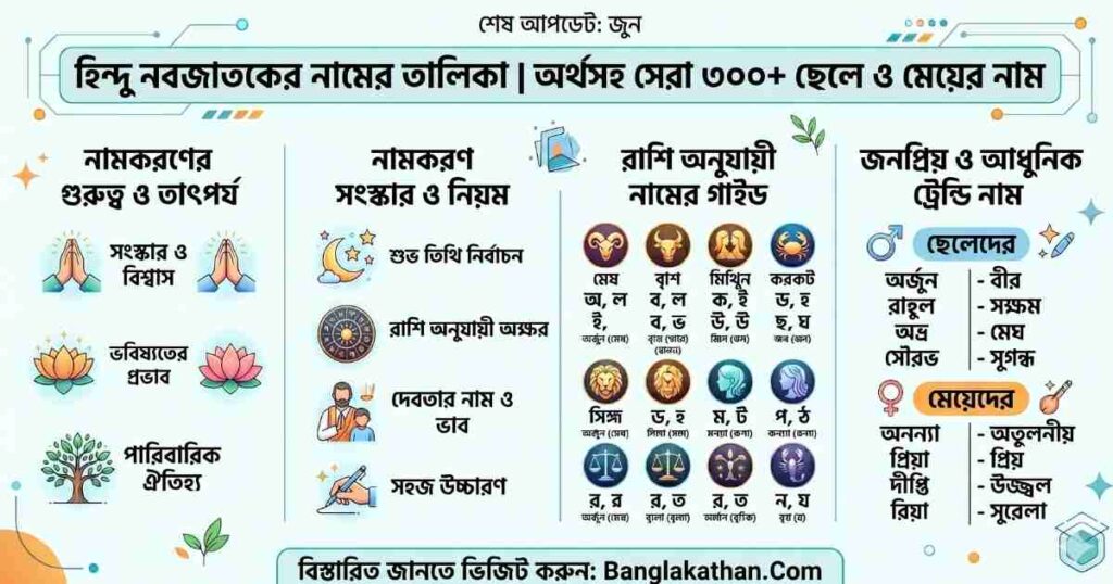 হিন্দু নবজাতকের নামের তালিকা ২০২৬