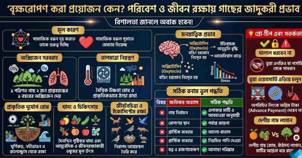 বৃক্ষরোপণ করা প্রয়োজন কেন